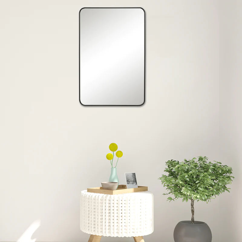 Isrid Rectangle Wall Mirror 60x90cm (Black)