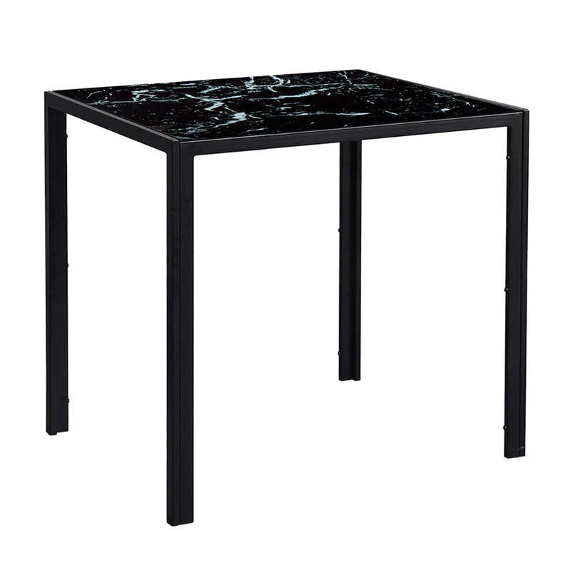 Onyx Dining Table 75x70cm (Black Marble)