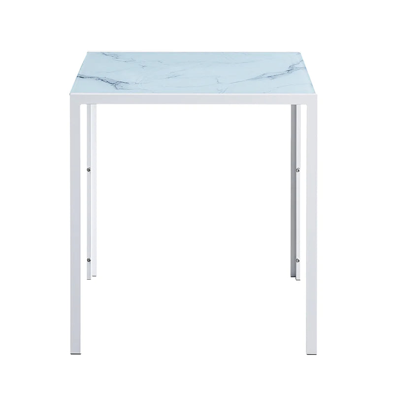 Onyx Dining Table 75x70cm (White Marble)