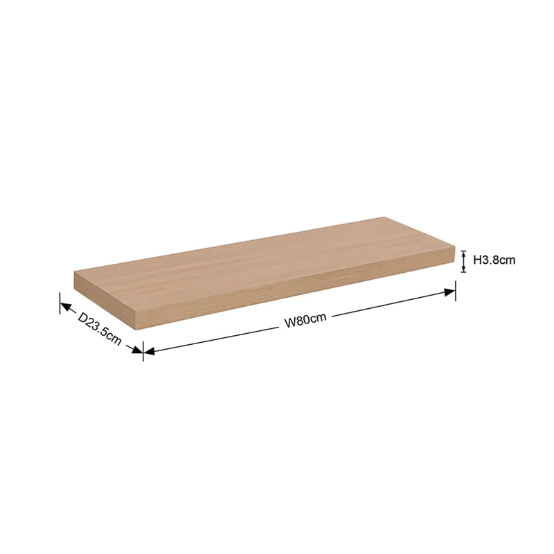 Drew Floating Shelf 80cm (Oak)