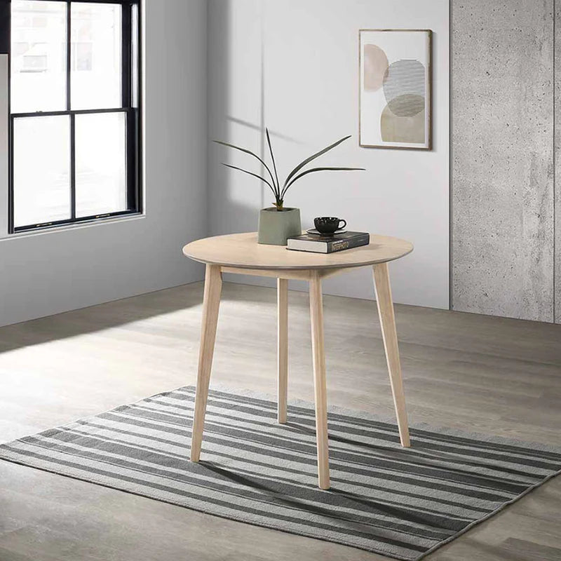 Harold Dining Table 80cm (Whitewash)