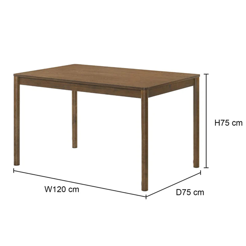 Irvine Dining Table 75x120cm (Walnut)