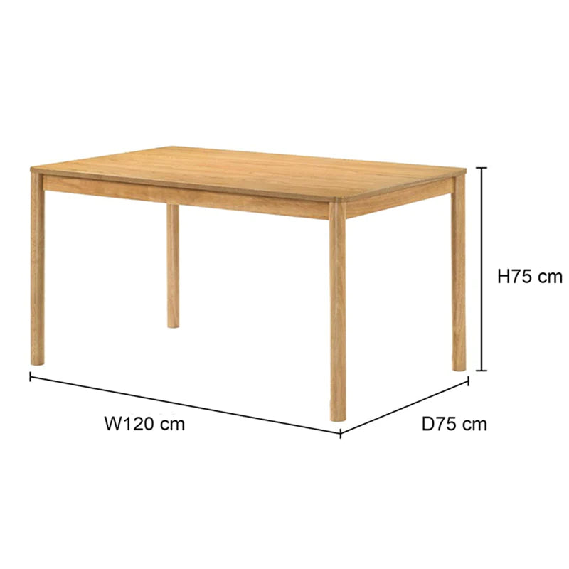 Irvine Dining Table 75x120cm (Natural)