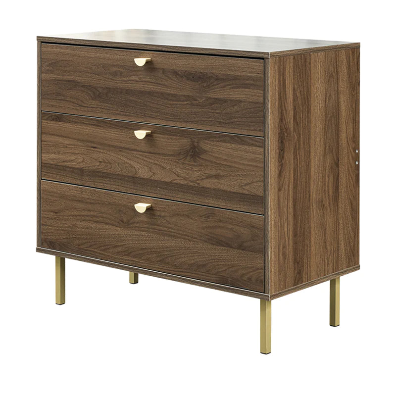 Georgine Chest of 3 Drawer (Walnut)