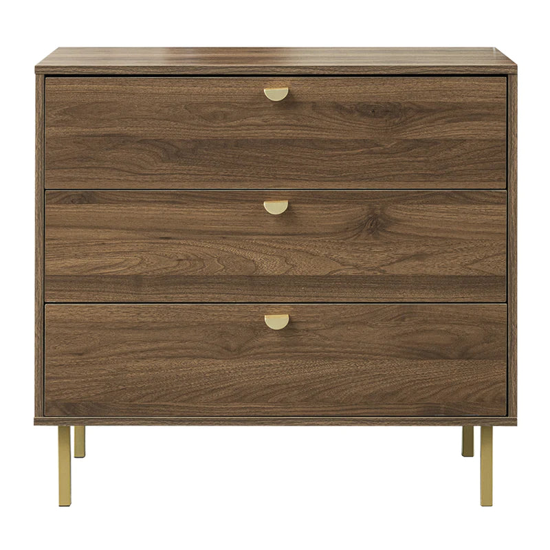 Georgine Chest of 3 Drawer (Walnut)