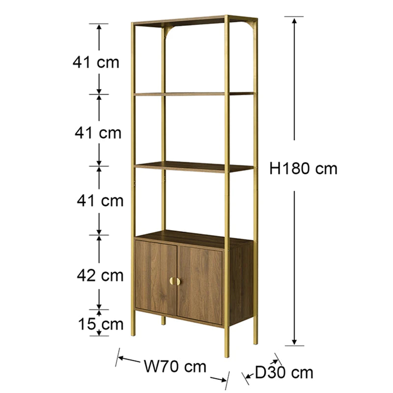 Georgine Bookcase (Walnut)