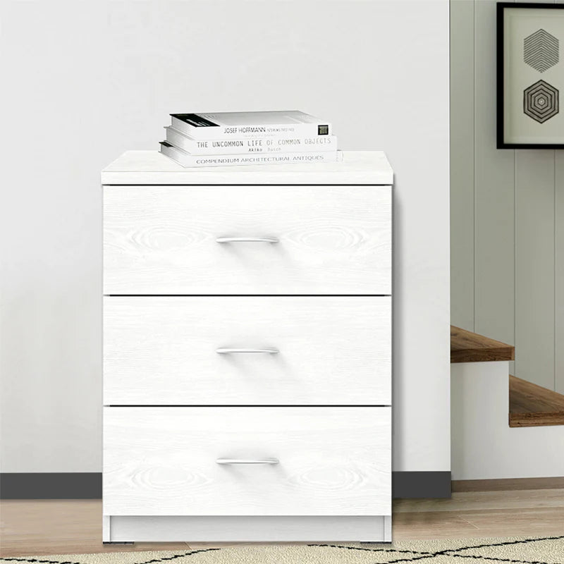 Selene Chest of 3 Drawer (White)