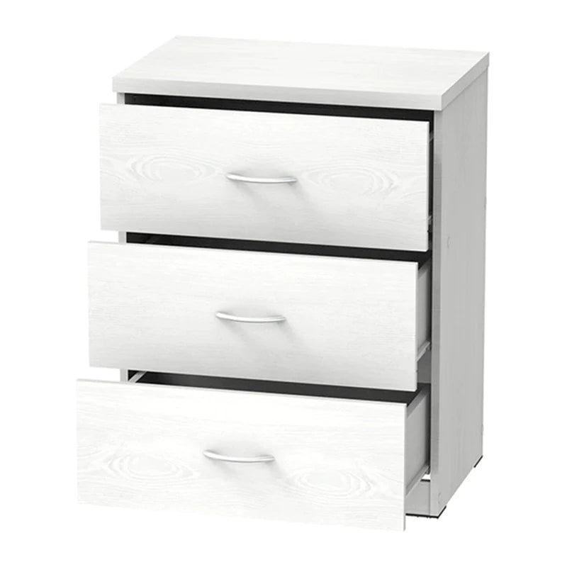 Selene Chest of 3 Drawer (White)