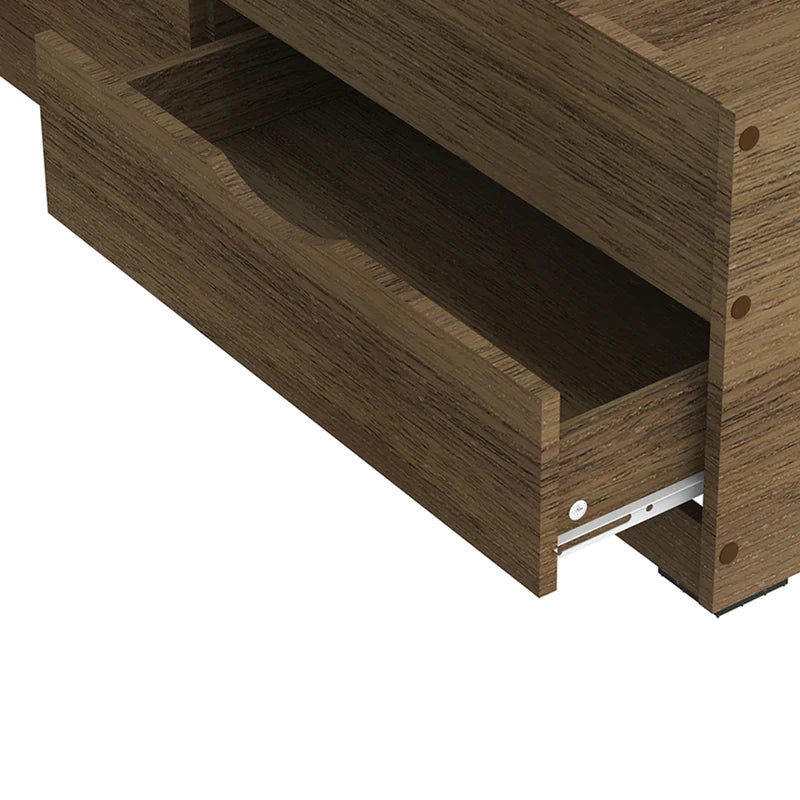 Siesta with 6-Drawers Bed Walnut (Semi-Double, 48"x75")