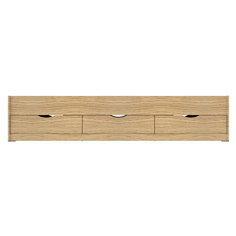 Siesta with 6-Drawers Bed Oak (Semi-Double, 48"x75")