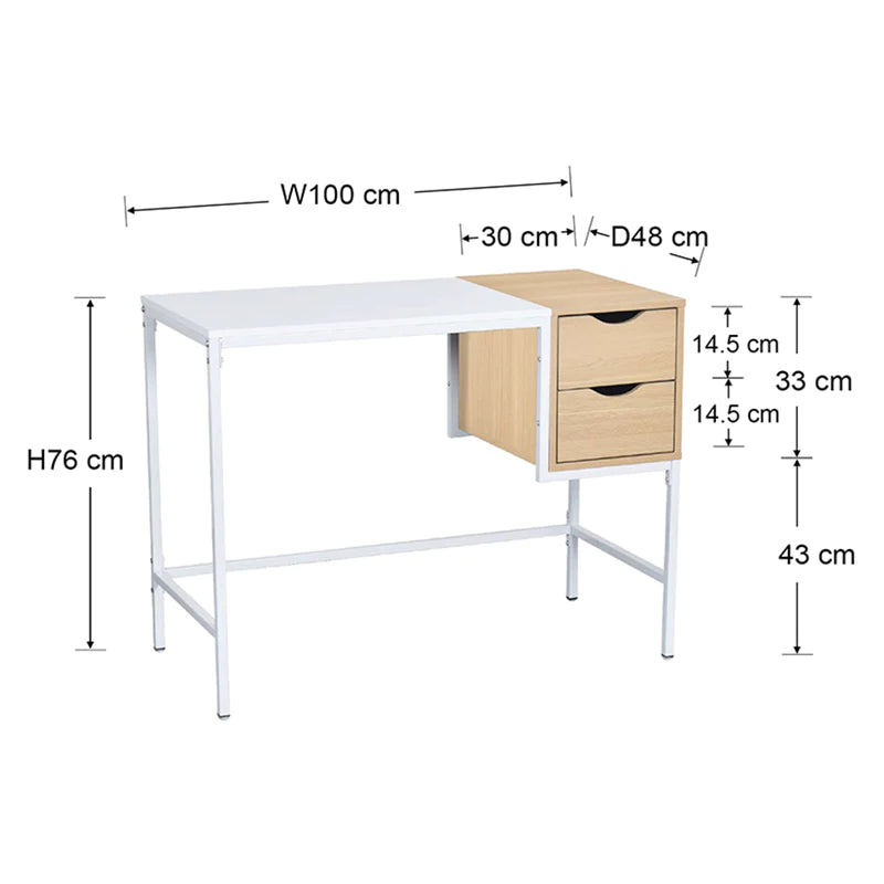 Farid Office Desk (Oak)