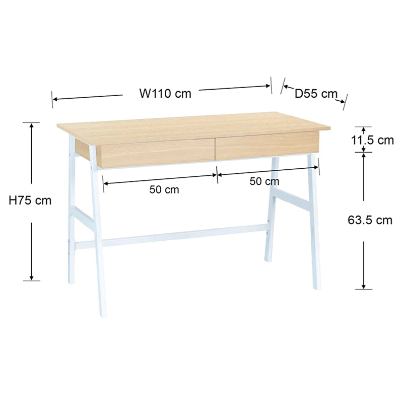 Arjun Office Desk 110cm (Oak)