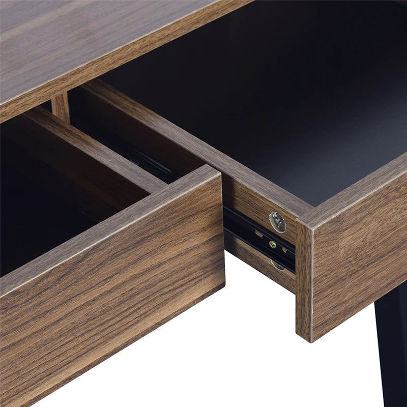 Arjun Office Desk 90cm (Black Walnut)