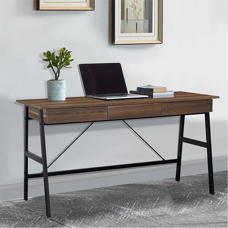 Arjun Office Desk 140cm (Black Walnut)