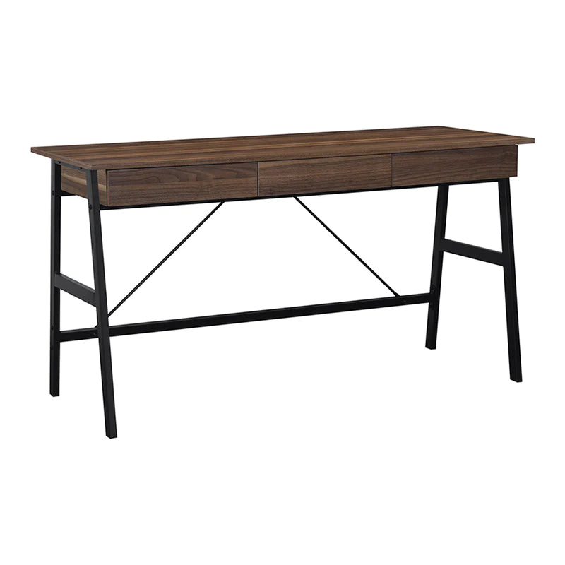 Arjun Office Desk 140cm (Black Walnut)