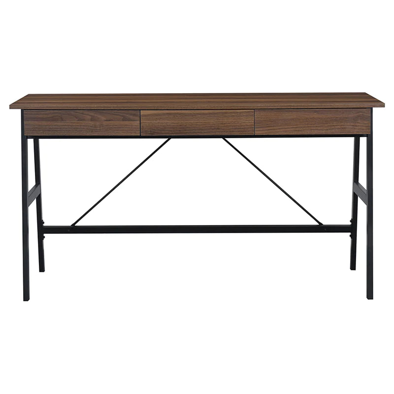 Arjun Office Desk 140cm (Black Walnut)