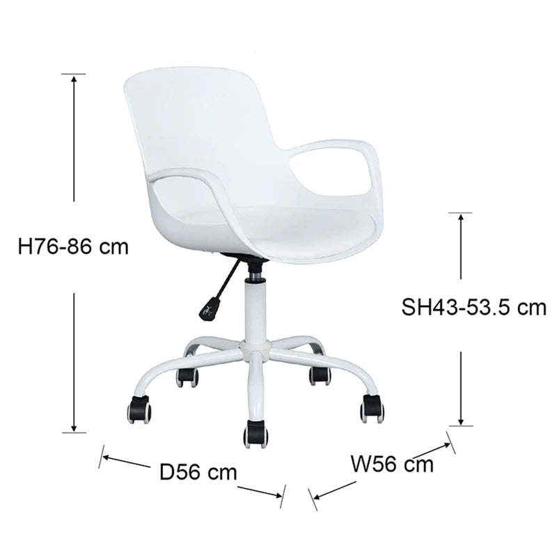 Lars Home Office Chair (White)