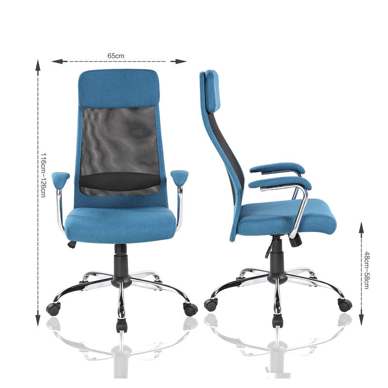 Clifford High Back Office Chair (Blue)