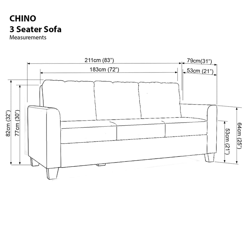 Chino Sofa (3-Seater)