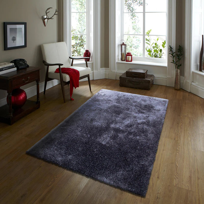 Plain Shaggy Charcoal Carpet