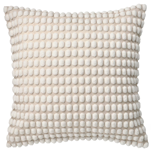 SVARTPOPPEL Cushion cover, off-white, 50x50 cm (20x20 ")